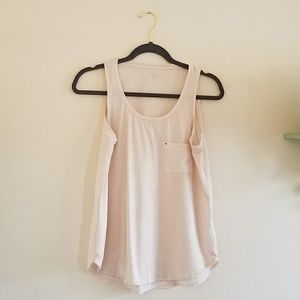 Calvin Klein Blush Tank Top with Silver Dots